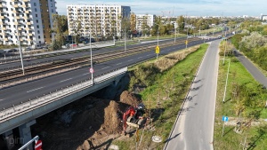 Ul. Hetmańska widziana od strony osiedla Armii Krajowej