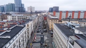 Ulica Ratajczaka - widok z perspektywy lotu ptaka