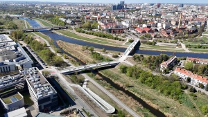 Mosty Berdychowskie widziane z perspektywy lotu ptaka