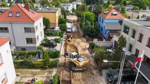 Maszyny budowlane podczas wykonywania prac ziemnych