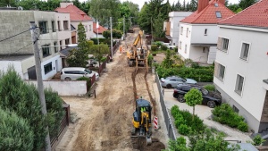 Maszyny budowlane podczas wykonywania prac ziemnych