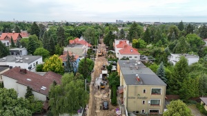 Prace ziemne widziane z lotu ptaka