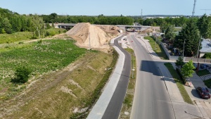 Ul. Podolańska - rejon powstających wiaduktów w ciągu ul. Lutyckiej