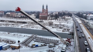 Plac budowy widziany z perspektywy lotu ptaka