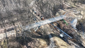 Plac budowy widziany z perspektywy lotu ptaka