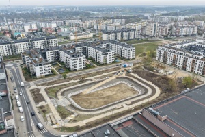 Zbiornik widziany z lotu ptaka