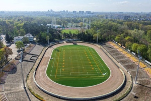 Stadion widziany z perspektywy lotu ptaka