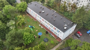 Żłobek Calineczka widziany z perspektywy lotu ptaka
