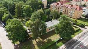 Przedszkole "Promyczek" widziane z perspektywy lotu ptaka