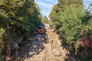 Prace przy budowie infrastruktury podziemnej