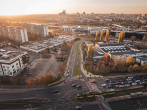 poglądowa wizualizacja drogi rowerowej i chodnika wzdłuż ul. Berdychowo 