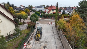 prace budowlane na ulicach na Ławicy