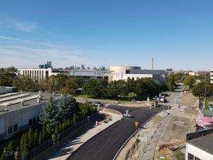 prace nawierzchniowe na ul. Berdychowo, perspektywa ogólna