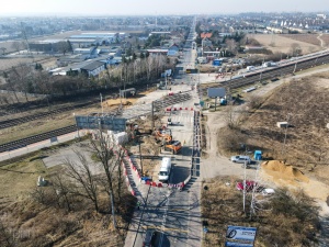 plac budowy - ujęcie od strony Poznania