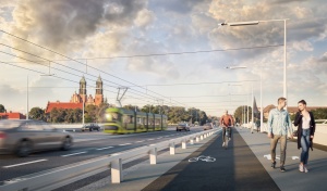 wizualizacja mostu Chrobrego po zakończeniu prac