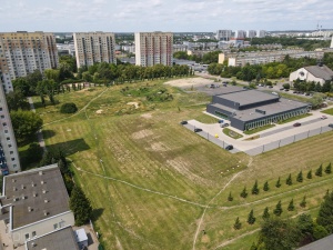 Teren przyszłego parku widziany z lotu ptaka