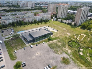 Teren przyszłego parku widziany z lotu ptaka