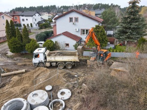 budowa kanalizacji deszczowej w rejonie skrzyżowania ul. Rubinowej i Miętowej