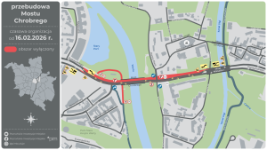 Poglądowy schemat organizacji ruchu obowiązujący od 16.02