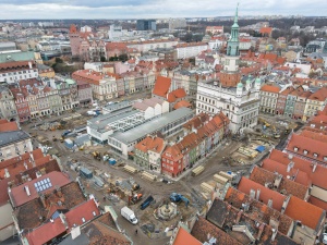 widok na Stary Rynek z perspektywy lotu ptaka