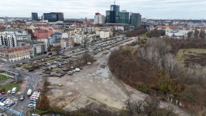 Stadion im. E. Szyca przed zagospodarowaniem terenu