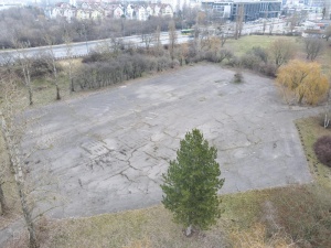 Stadion im. E. Szyca przed zagospodarowaniem terenu