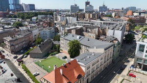 Budynek III LO widziany z lotu ptaka