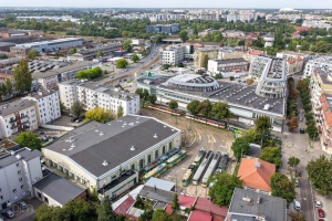 obecny widok na zajezdnię przy ul. Madalińskiego