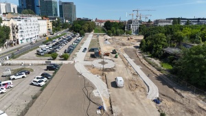 Teren przy stadionie im. E. Szyca w tracie prac