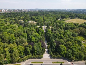 Cytadela widziana z perspektywy lotu ptaka - widok w kierunku Piątkowa